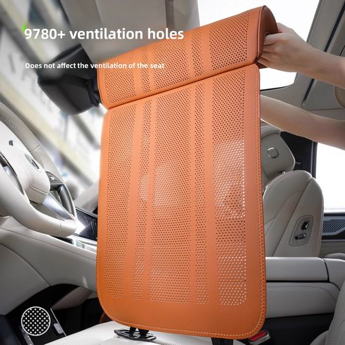 All-season universal car leg support seat cushion, comfortable genuine leather seat cover, one-piece extended leg support, universal genuine leather.