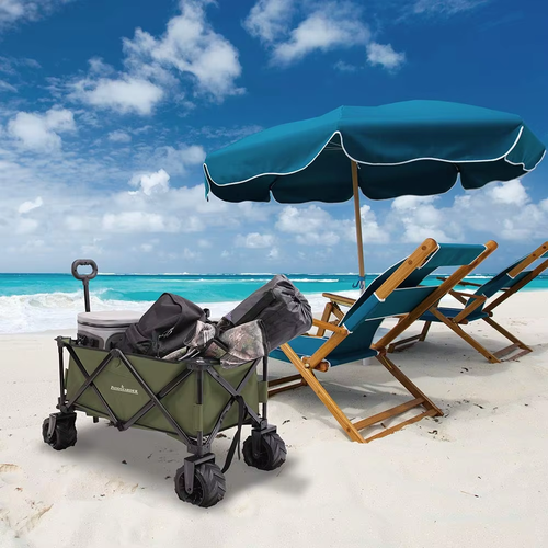 Outdoor folding large camping cart camping cart camper