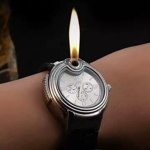 Watch Lighter Windproof Gas Torch Lighter Multi-function Refillable Cigarette Gas Lighter