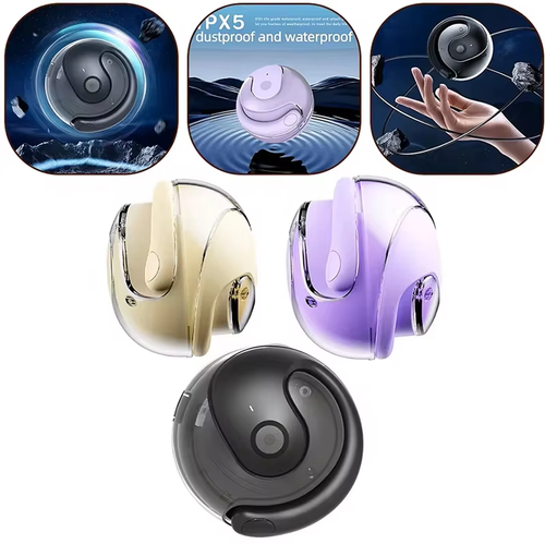 New Small Coconut Ball Bluetooth Headset Wireless Ear-hook Style Super Long Battery Life Noise Cancelling Headphones