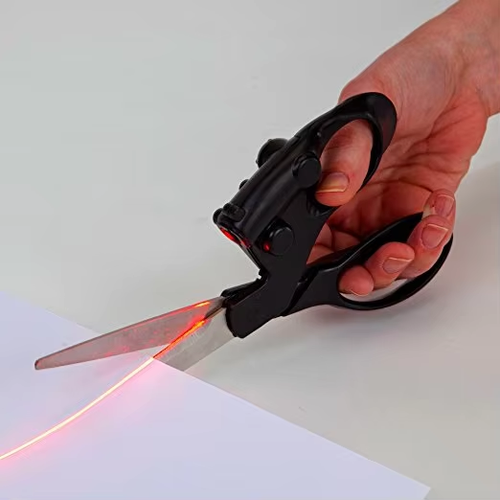 Laser scissors infrared guided tailor straight scissors