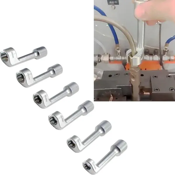 Open hexagon slotted oxygen sensor wrench diesel injection pipe socket wrench   Suitable for various vehicles