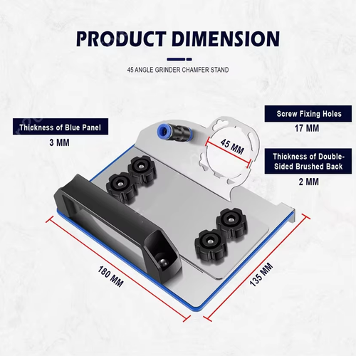 Angle Grinder 45 Degree Tile Chamfer Bracket Variable Cutting Machine Accessories Base Angle Grinder 45 Degree Chamfer Cutting