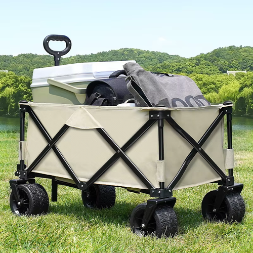 Outdoor folding large camping cart camping cart camper