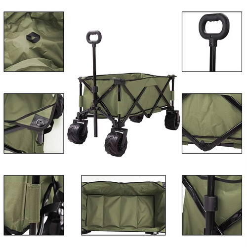 Outdoor folding large camping cart camping cart camper