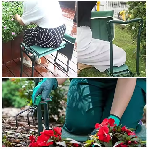 Garden Kneeler and Seat Foldable Garden Stool Heavy Duty Gardening Bench for Kneeling Sitting with Handles