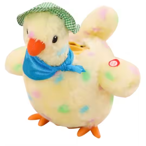 Simulation egg-laying chicken toy chick Children's baby cute pet decompression artifact chicken that lays eggs
