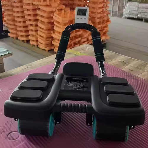 Exercise Trainer Double Abs Roller Exerciser Wheels Equipment Body Slimming Device Core Gym Training Tools
