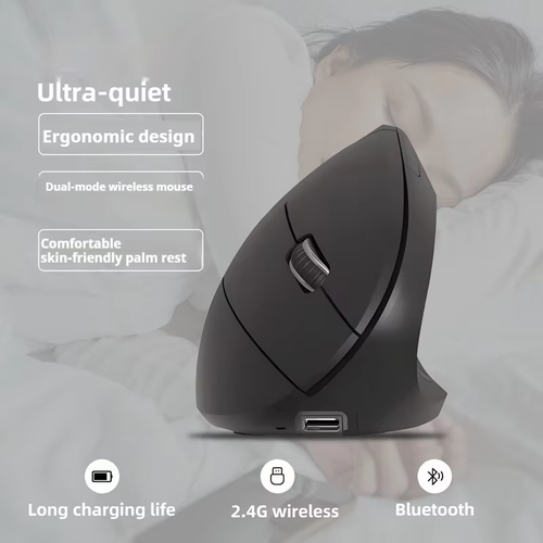 🖱Wireless USB Rechargeable Ergonomic Vertical Optical Mouse(🔥50% off)