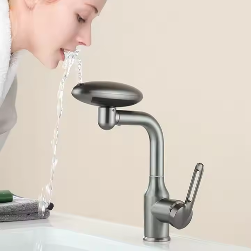 Single-Handle Stainless Steel Flying Saucer Bath Shower Faucet Multifunctional Space Rain Jet Hot Cold Ceramic Valve Core Made