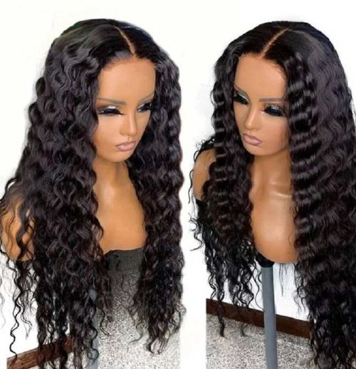 Long curly hair wig