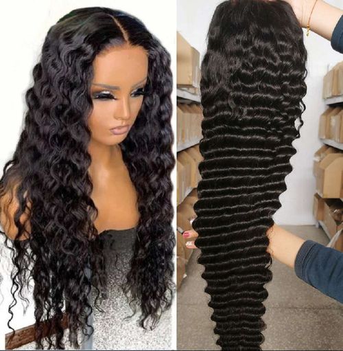 Long curly hair wig