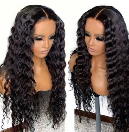 Long curly hair wig