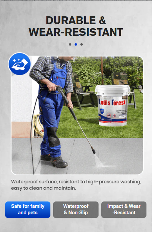 Easy-to-clean flame-retardant epoxy resin for floor paint--Specification: 1 kg (barrel)