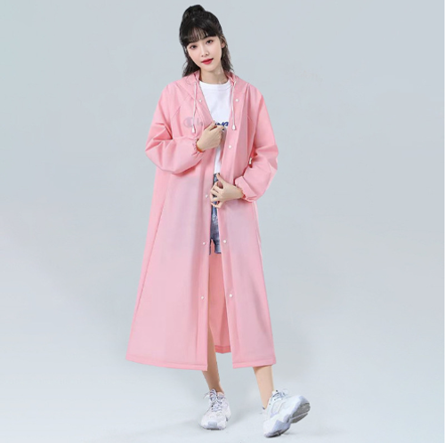 Thickened Eco-friendly Travel Adult EVA Raincoat for Drifting, Portable Adult Non Disposable Raincoat