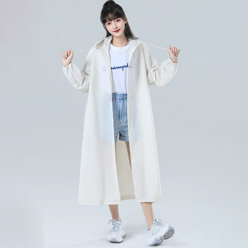 Thickened Eco-friendly Travel Adult EVA Raincoat for Drifting, Portable Adult Non Disposable Raincoat