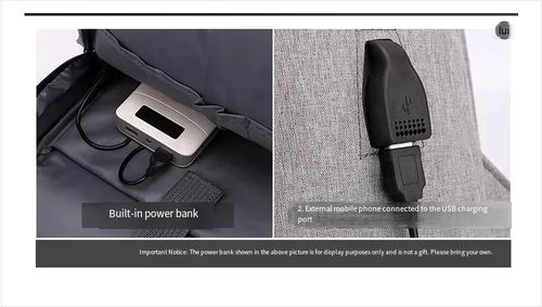 Mochilas de lazer de negócios de grande capacidade para homens à prova d'água zíper de poliéster esportes ao ar livre porta de carregamento USB cod