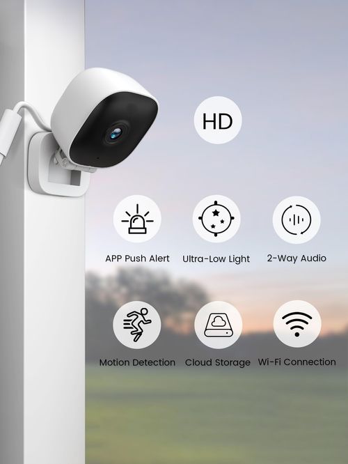 Mini Smart Indoor HD Full-Color Home Camera Night Vision Home Spotlight Human Detection Light-emitting Full Mini Indoor