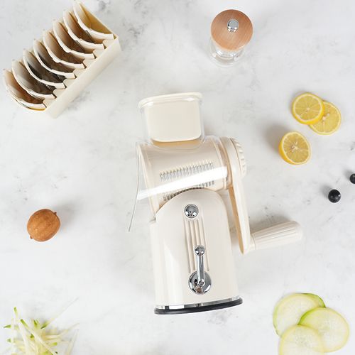 Rotary Cheese Grater 5 Drum Blades Manual Vegetable Slicer Walnuts Grinder Cheese Shredder Kitchen Vegetable Cheese Grater