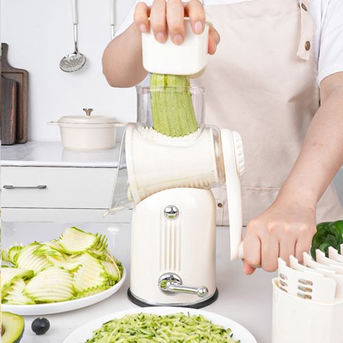 Rotary Cheese Grater 5 Drum Blades Manual Vegetable Slicer Walnuts Grinder Cheese Shredder Kitchen Vegetable Cheese Grater