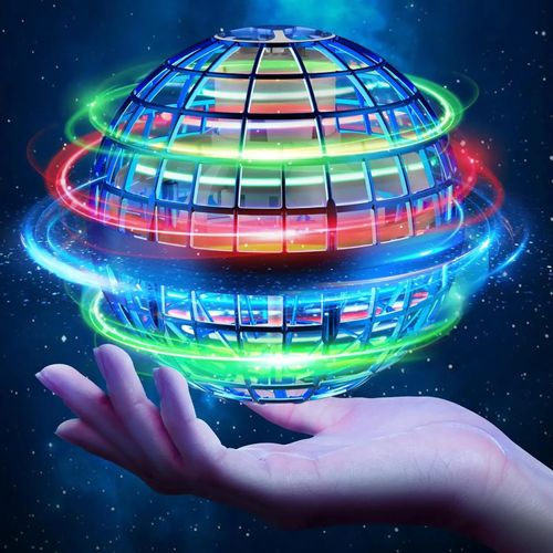 2026 Flying Orb Ball Toy, Hand Controlled Boomerang Hover Ball, LED Flying Spinner Drone, USB Rechargeable Indoor Outdoor Toy, Birthday Gift for 6 7 8 9 10+ Year Old Kids TikTok Trending Toy