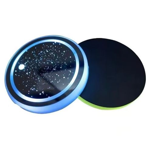 2pcs Cup Holder Rechargeable 7 Color 3 Modes LED Atmosphere Lamp for Car Truck Interior Decoration Drink Coaster