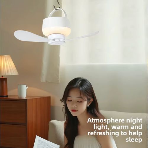 LED Rechargeable Light Mini Ceiling Fan