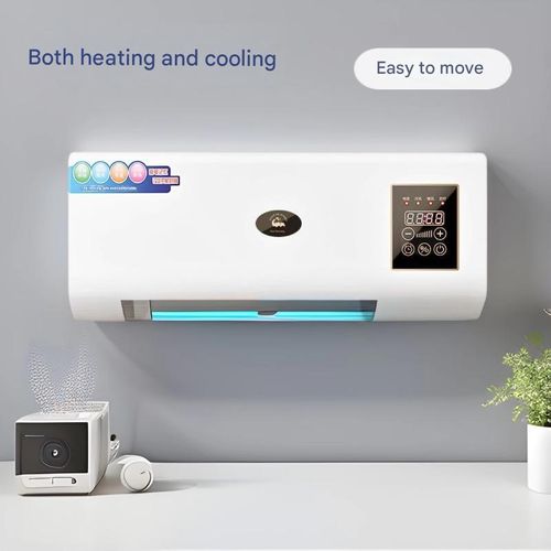 1800W 2 em 1 ventilador pequeno fixado na parede aquecedor elétrico e ar condicionado para aquecimento de espaço da sala