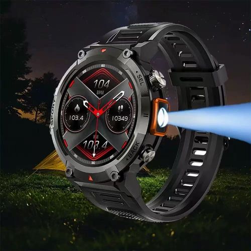 S100 smart watch moda lanterna 1, 45 polegadas hd film transistor display 100 + esporte modo 300mA IP68 impermeável ao ar livre esporte watch