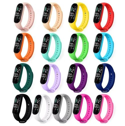 M9 tela sensível ao toque led pulseira relógio relógio electrónico wim waterproof mens relógio digital led