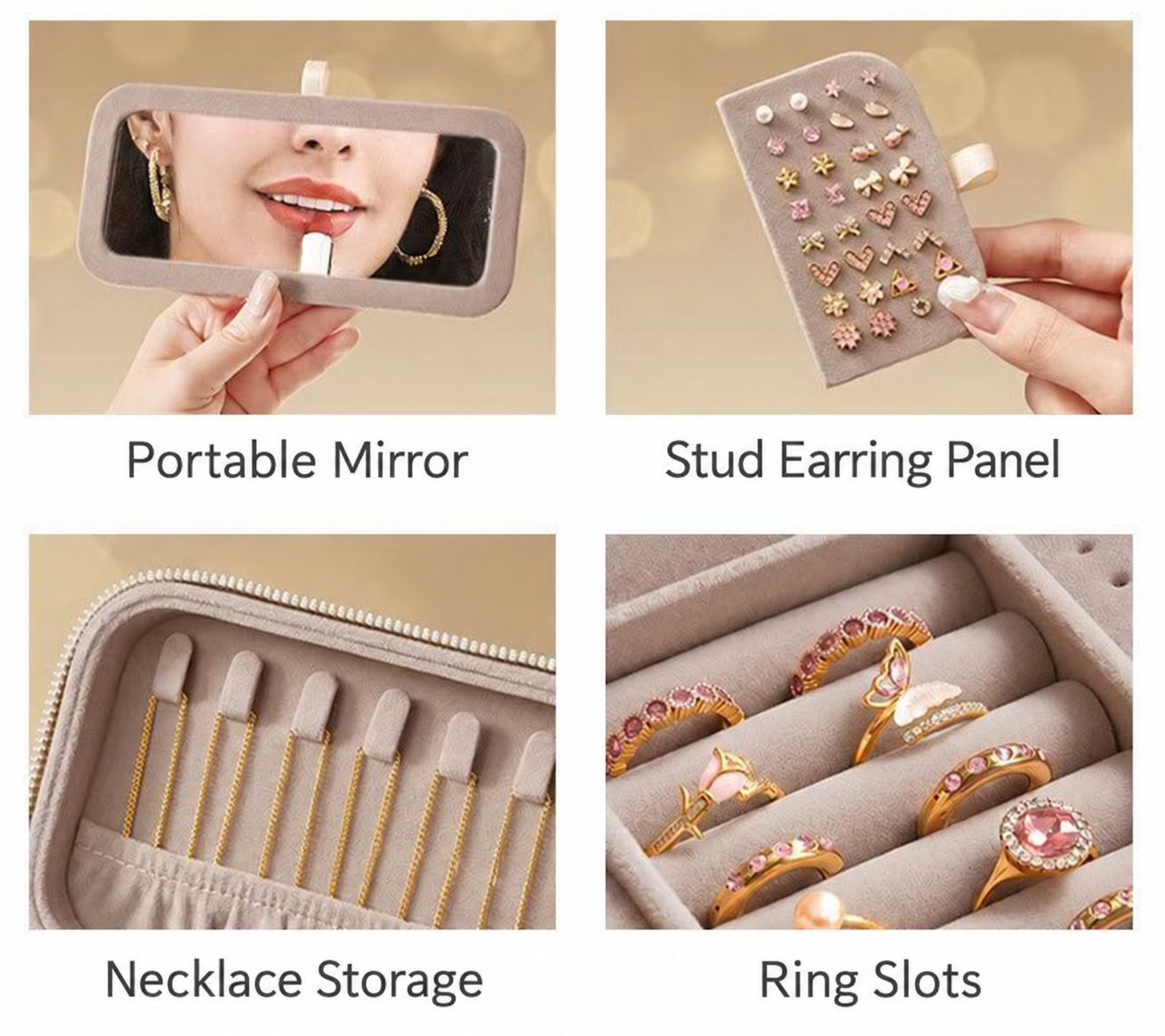 Mirror and Necklace Storage