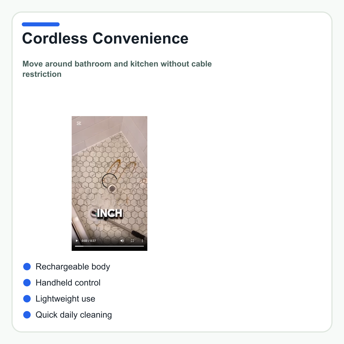 Cordless Electric Spin Scrubber Cleaning Brush detail 1