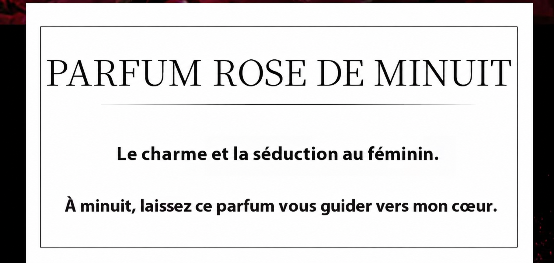 Parfum Rose de Minuit – flacon décoratif en forme de rose, 50 ml – visuel 2