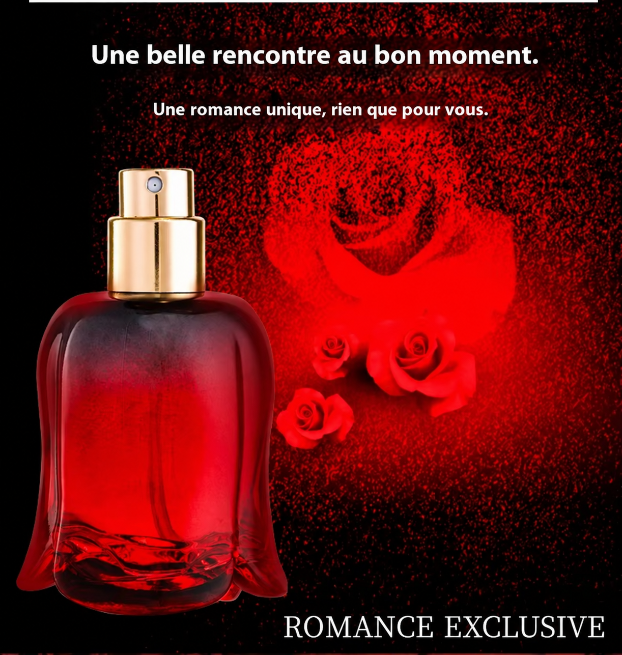 Parfum Rose de Minuit – flacon décoratif en forme de rose, 50 ml – visuel 3