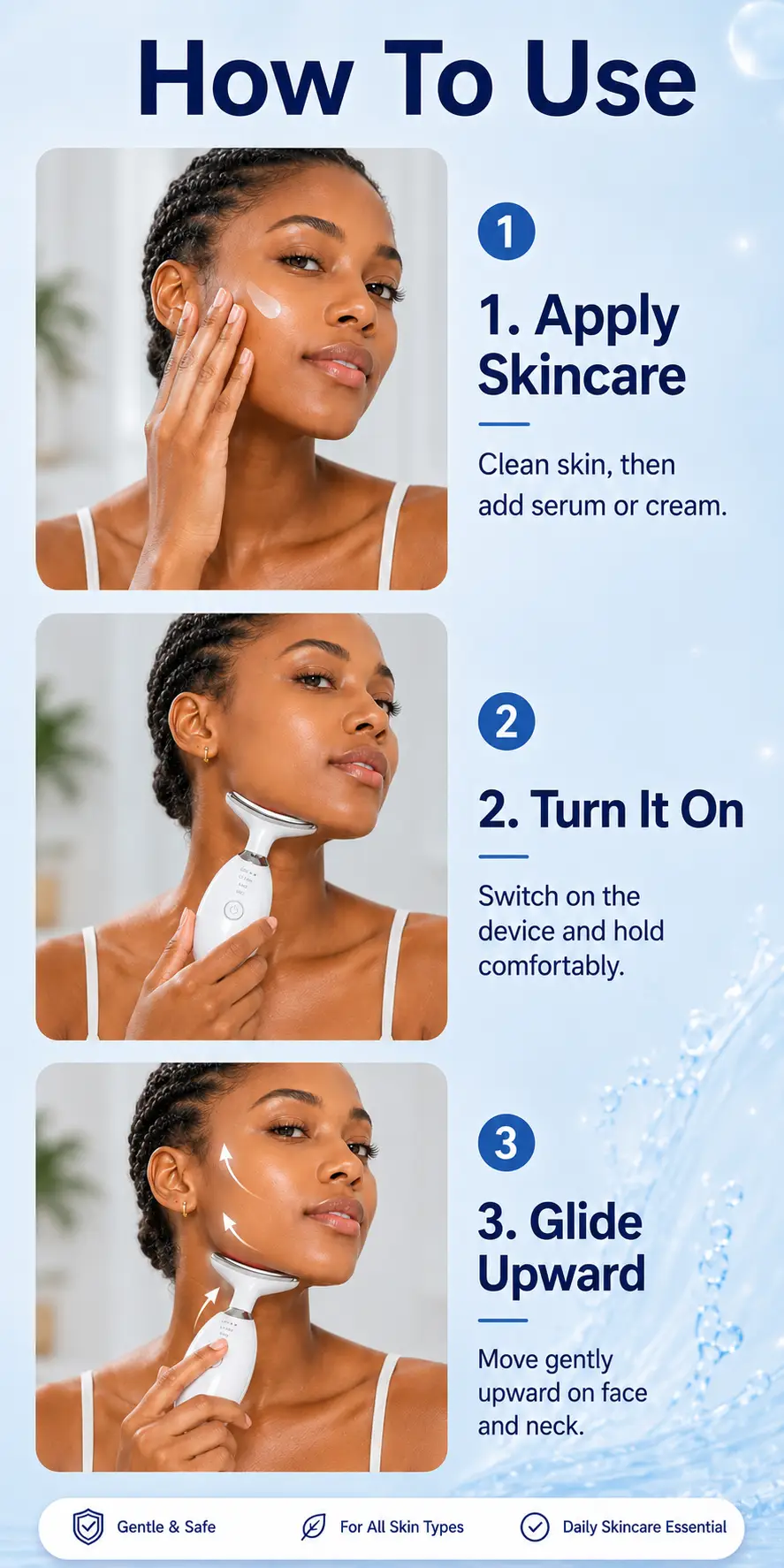 Neck & Face Serum Massage Device detail 4