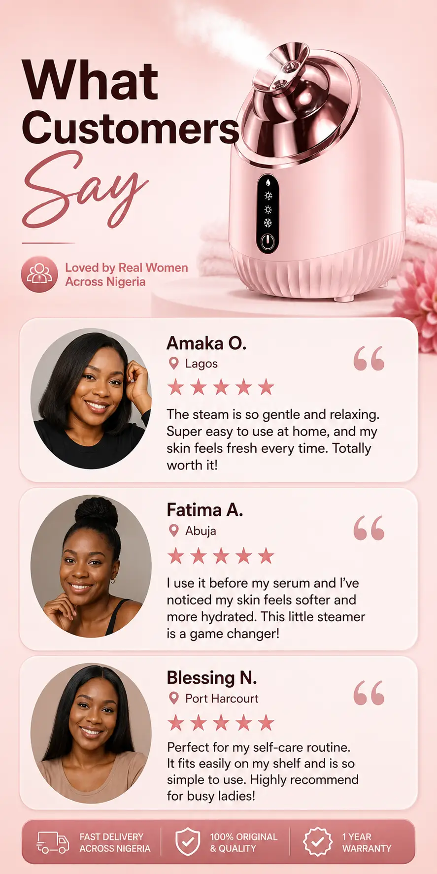 Nano Steam Facial Steamer detail 6