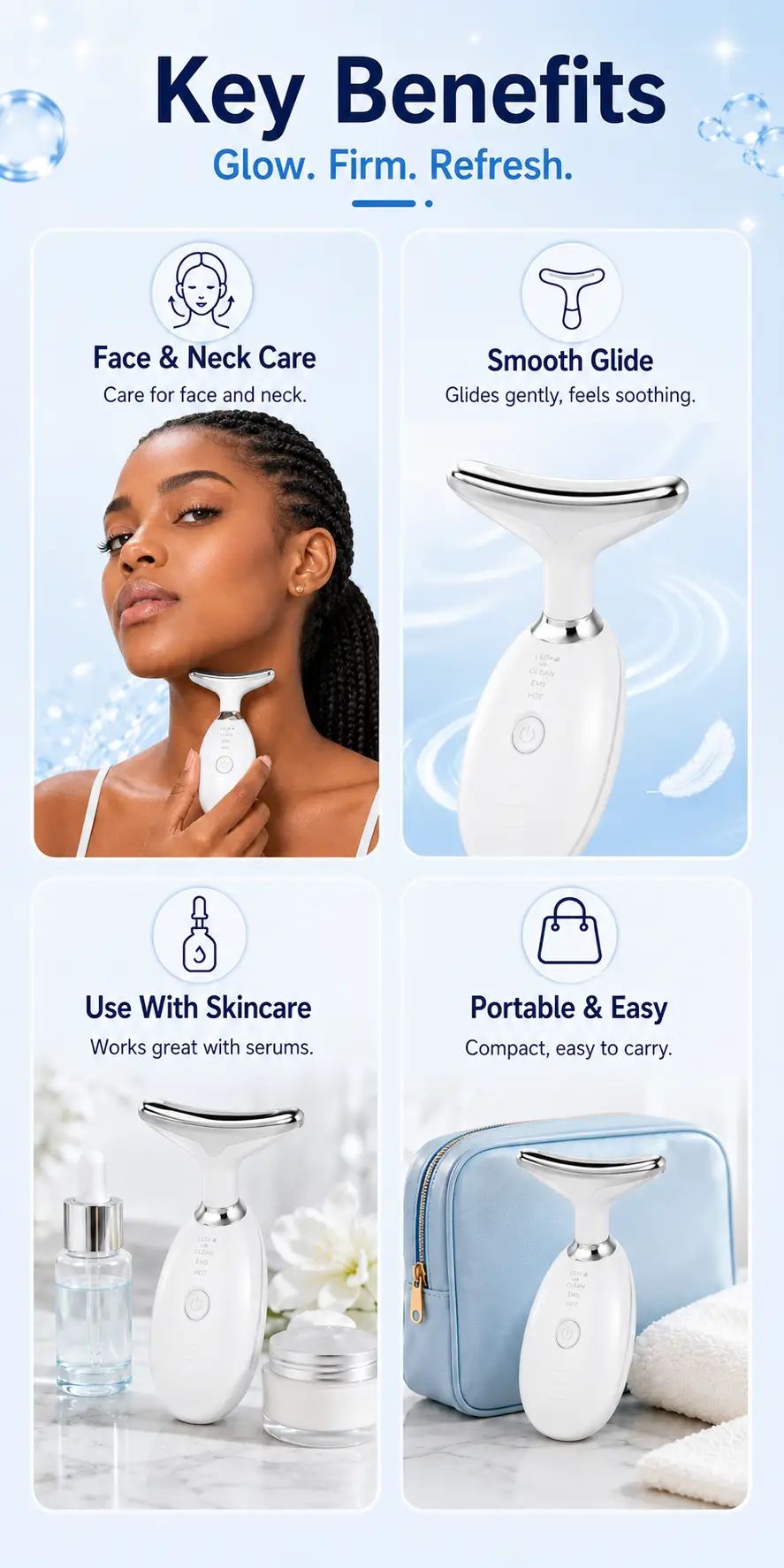 Neck & Face Serum Massage Device detail 2