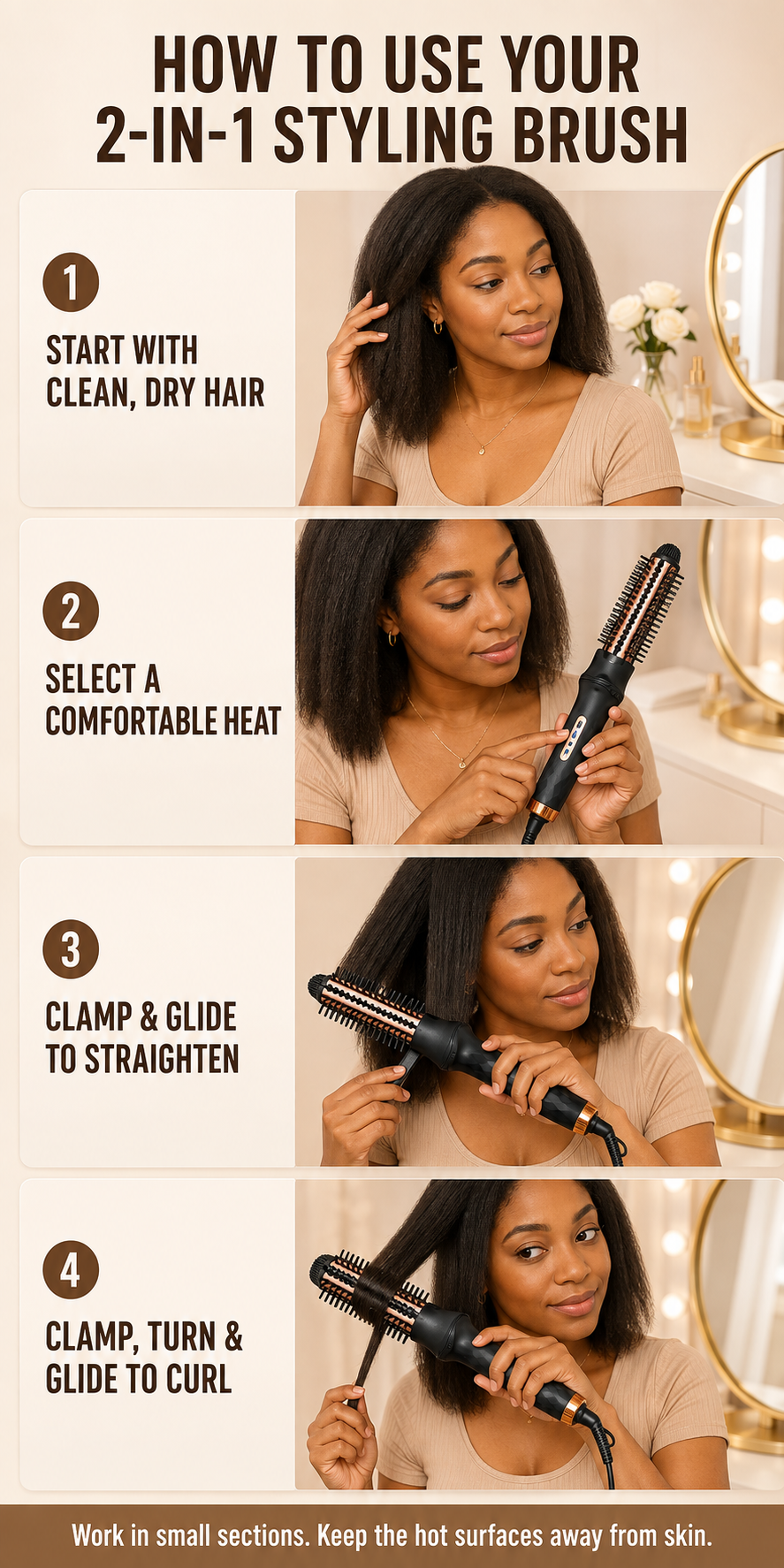 Multifunctional Hot Air Hair Styling Brush detail 4