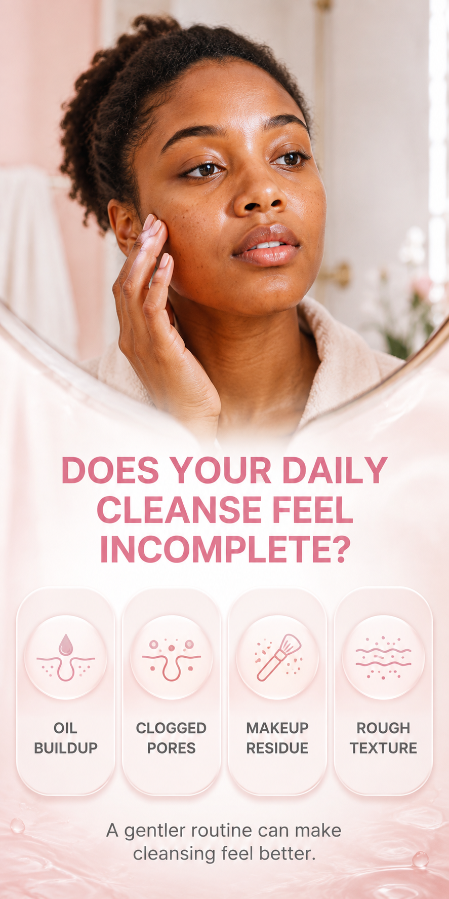 Ultrasonic Silicone Facial Cleansing Brush with Deep Cleansing Vibration Massage detail 1