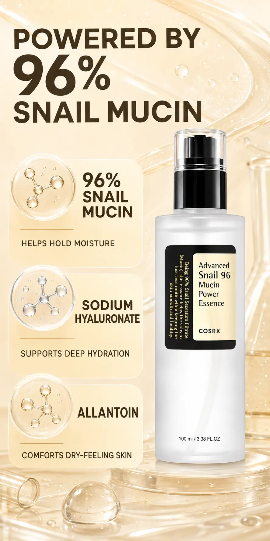 COSRX Advanced Snail 96 Mucin Power Essence 100ml detail 3