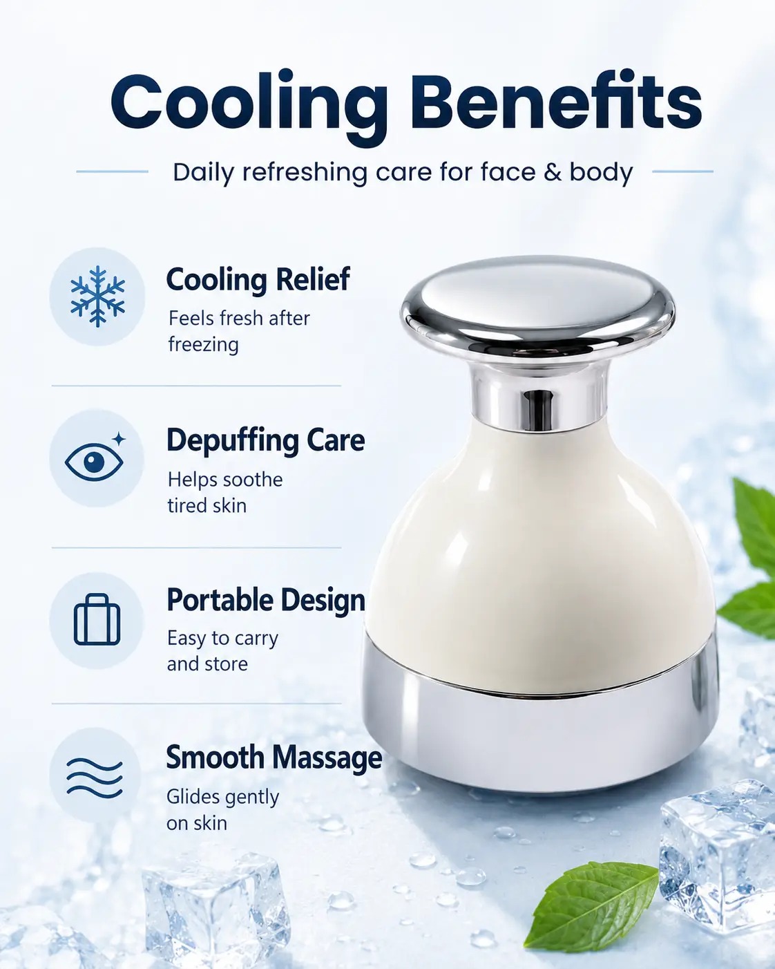 Mini Ice Cooling Facial Massager detail 2