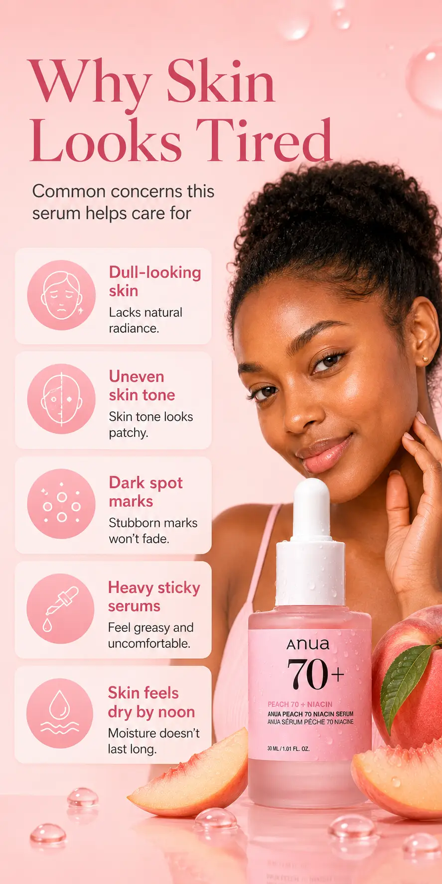 Anua Peach 70% Niacinamide Serum 30ml detail 1