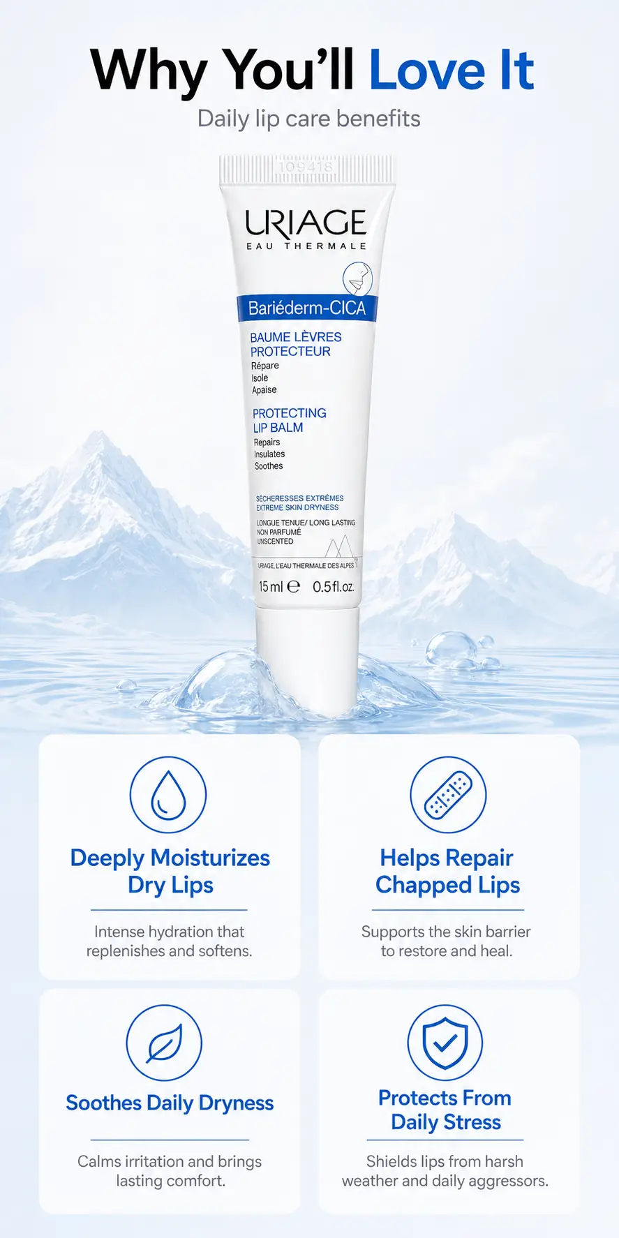 Uriage Moisturizing Lip Stick 15ml detail 2