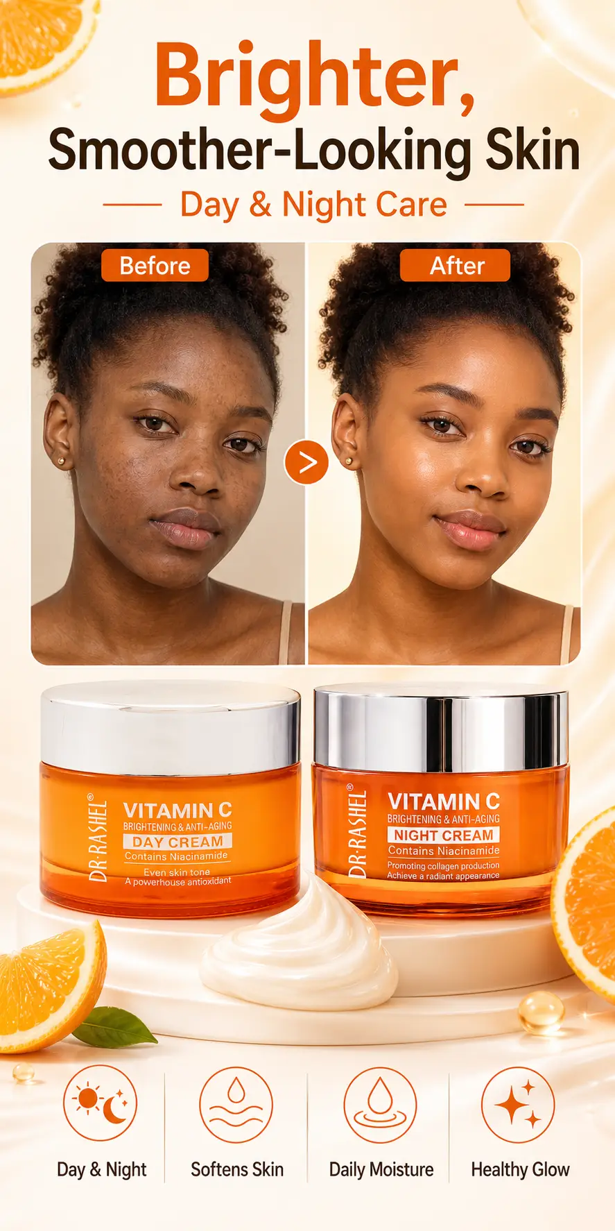 Dr.Rashel Dr Rashel Vitamin C Day & Night Skincare Cream 50g detail 1