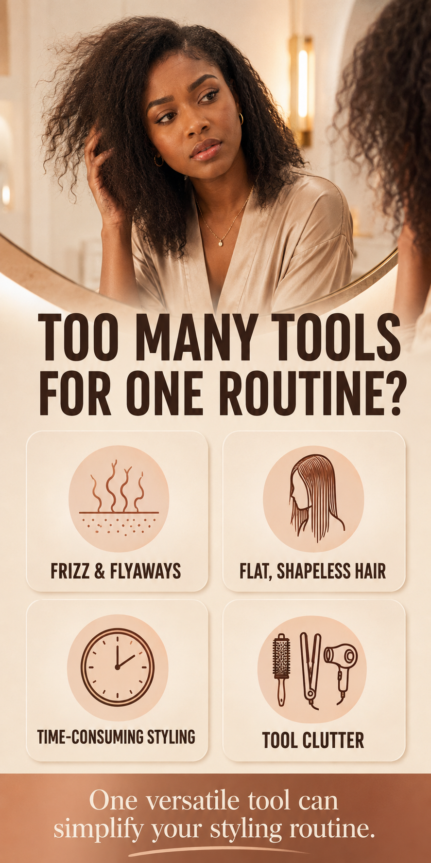 Multifunctional Hot Air Hair Styling Brush detail 1