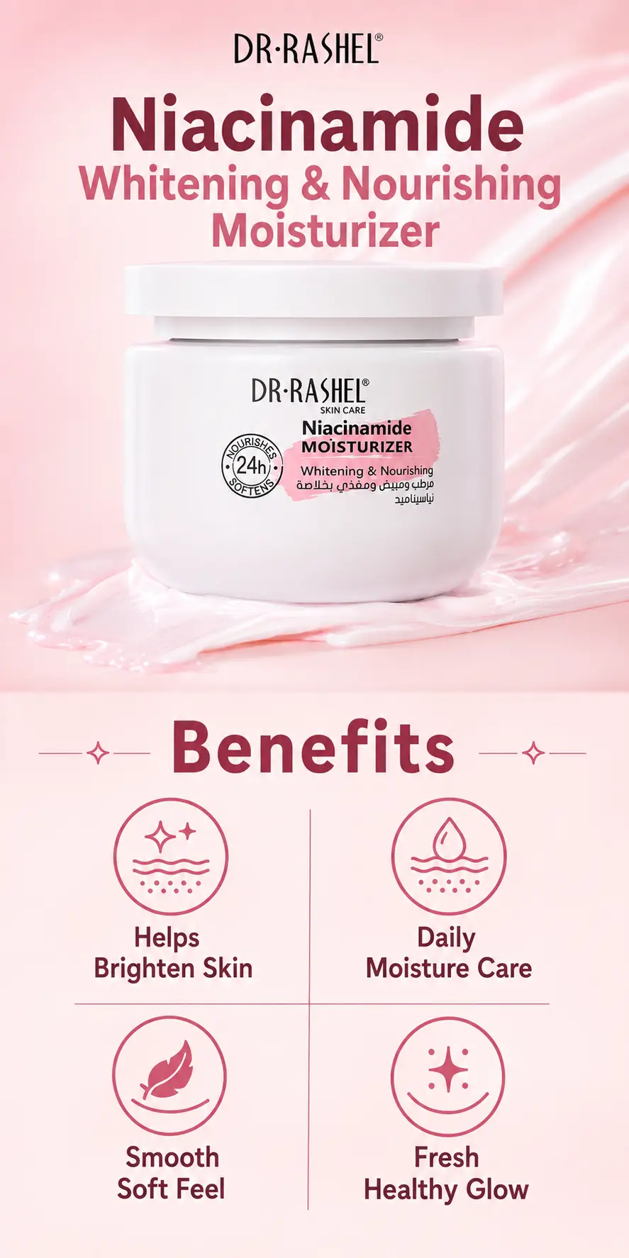 Dr.Rashel Niacinamide Whitening & Nourishing Moisturizer 160g detail 5