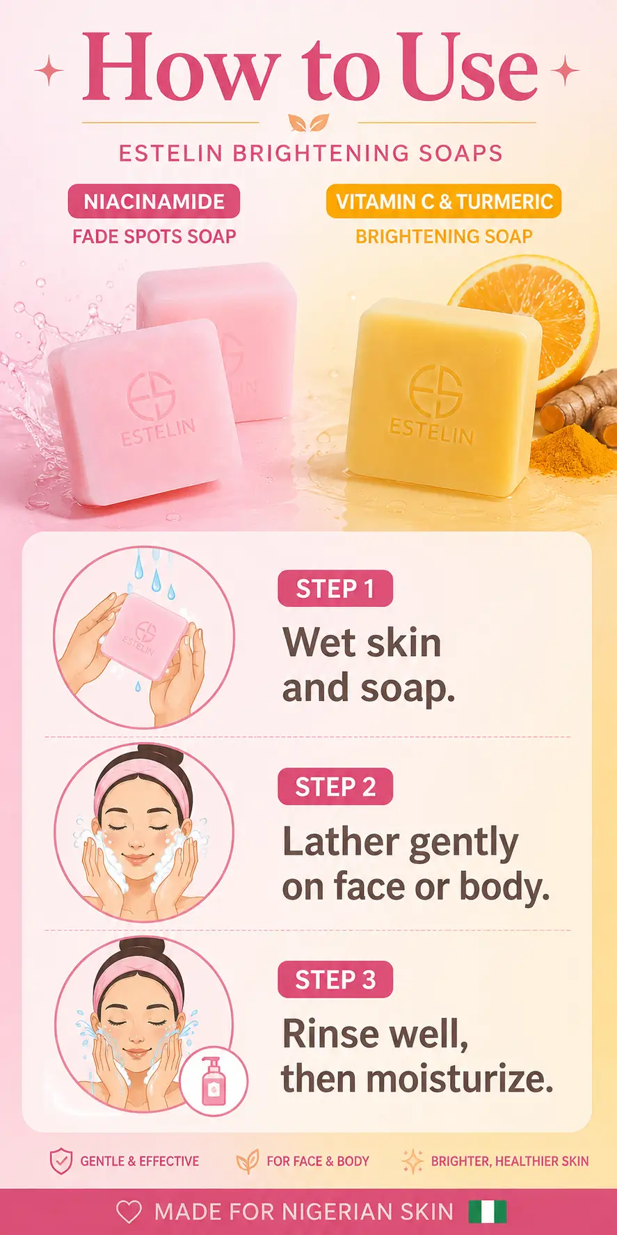 ESTELIN Vitamin C & Turmeric Brightening Soap detail 4