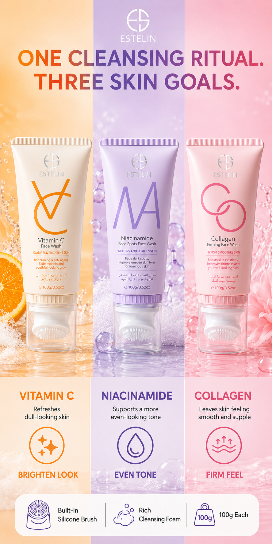 ESTELIN Brightening Face Wash detail 2