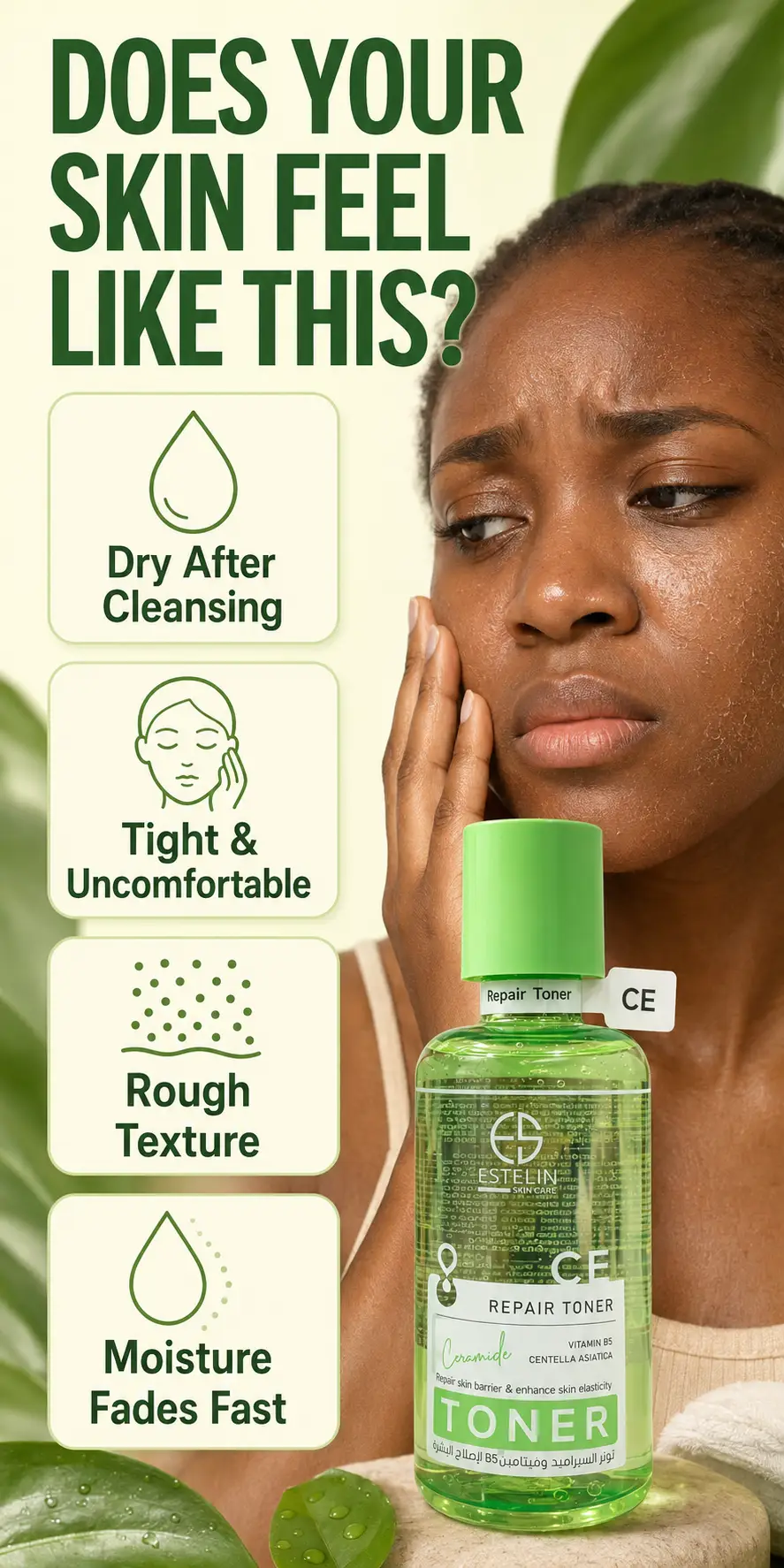 ESTELIN Ceramide Repair Toner 400ml detail 1