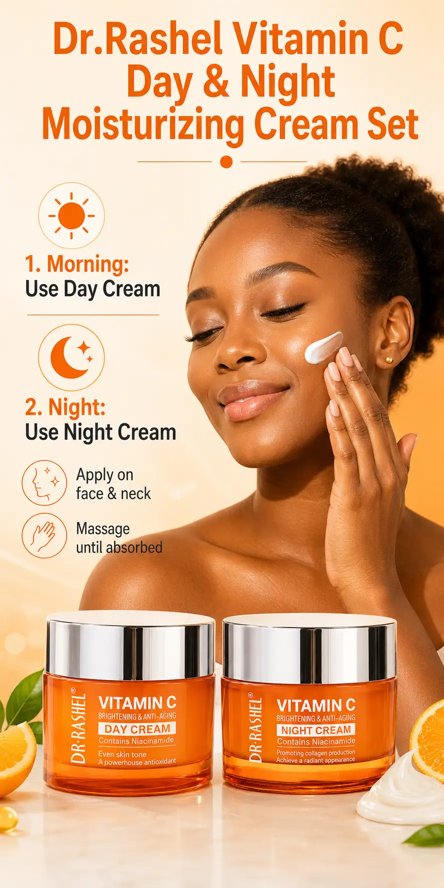 Dr.Rashel Dr Rashel Vitamin C Day & Night Skincare Cream 50g detail 5